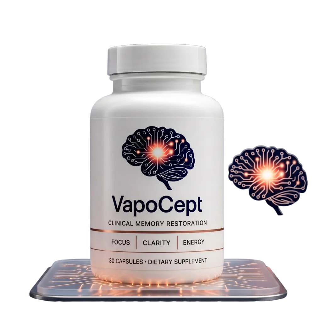 VapoCept brain support supplement bottles